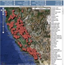 California Fishing Map!